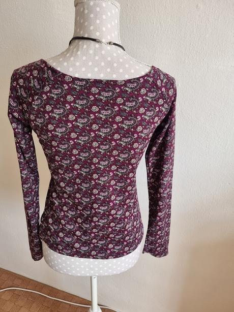 Fialový elastický top 38, 38