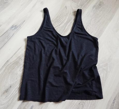 Ľanové tričko h&m linen blend, h&m,l