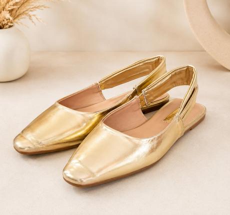 Zlaté slingback balerínky, primark,36