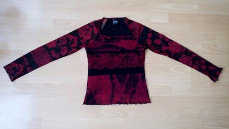 Čierno-bordová blúzka, s