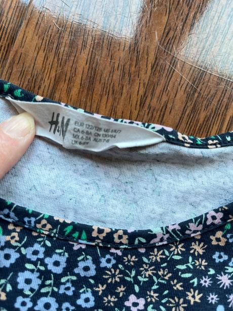 Letné šaty zn.h&m na 7-8 rokov, h&m,122