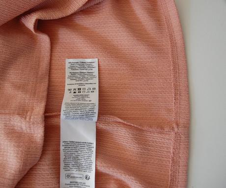 Textúrovaná svetloružová blúzka s volánovými rukáv, vero moda,m