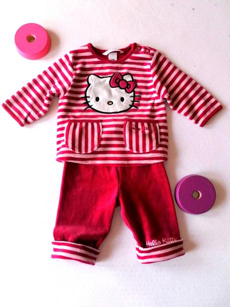 Hello kitty zamatová súprava, h&m,62