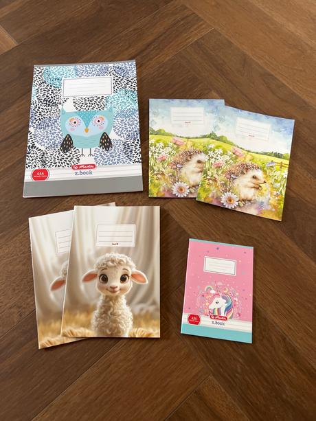 Sada zošitov pre dievčatko,