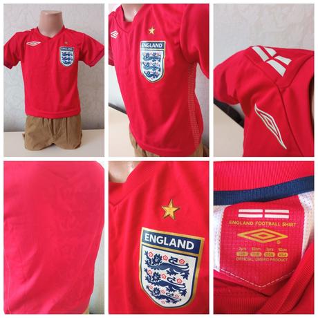 Chlapčenské červené športové tričko england (2r.), umbro,92