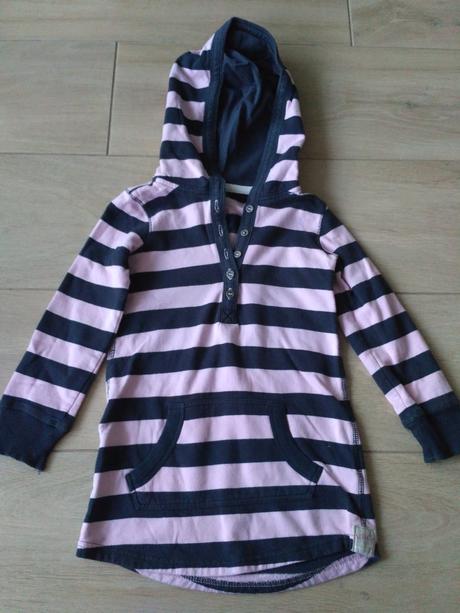 Predĺžená mikina, svetrík, pásikavá, l.o.g.g.,104