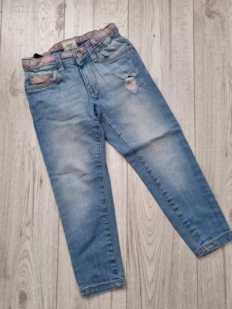 Moderné džínsy mayoral s roztrhaným efektom, mayoral,104