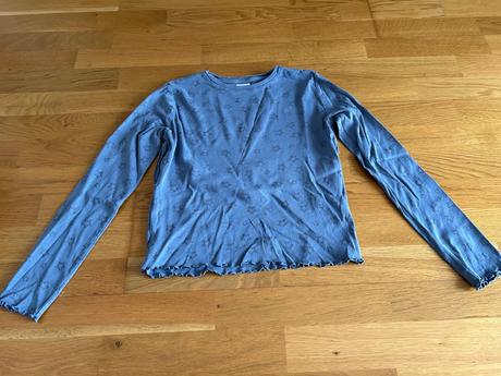 Zara modré bavlnené tričko veľ.158, zara,158