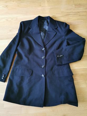 Čierne dámske sako+sukňa, 40