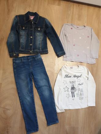 Riflova bundicka+siltovka+skinny jeans, 128