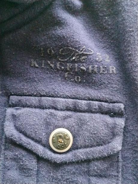 Modrá bundičková mikina, ido by miniconf, 74-80 cm, 80