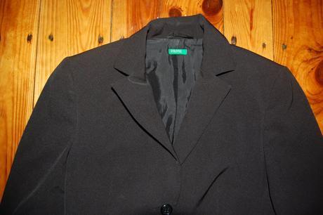 Čierne elegantné sako, benetton,36