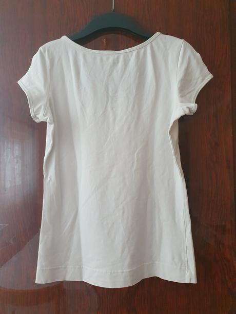 Biele bavlnene tricko, h&m,s