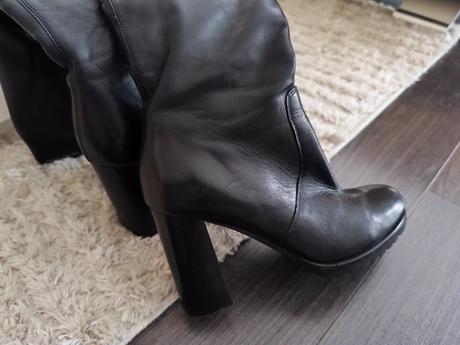 Kožené čižmy solo femme 39, 39