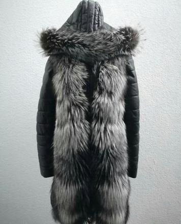 Kozena s pravou kozusinou bunda, m