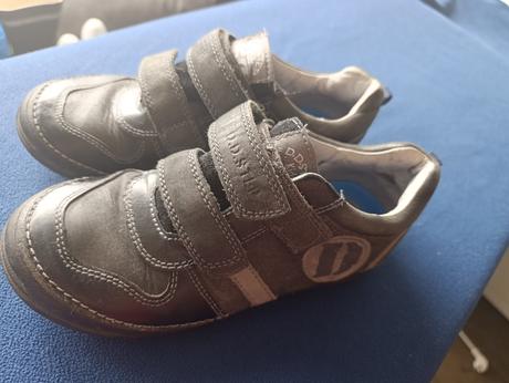 D.d. step kožené topánky na suchý zips, 34, vd 21, d.d.step,34