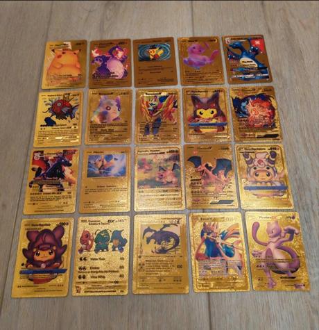 Zlaté pokémon karty,