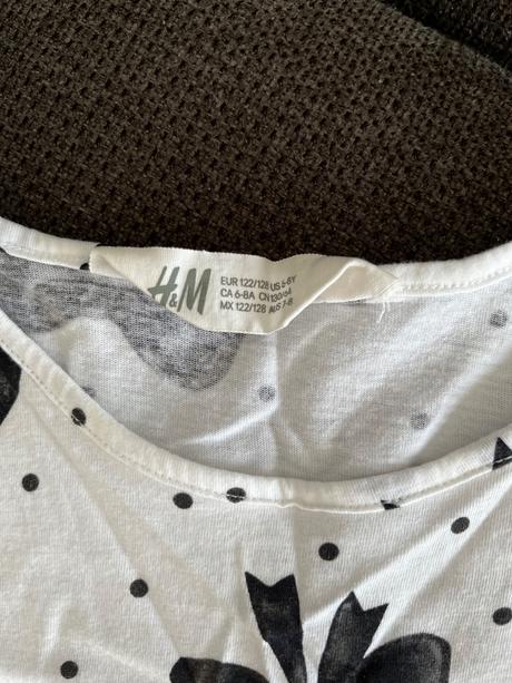 Šaty s mašľami, h&m,122