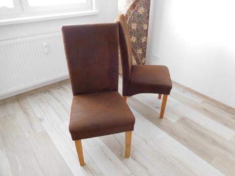 Stoličky čalunené-2 kusy, 