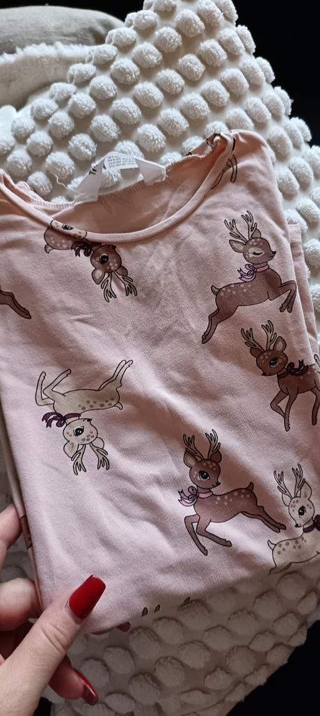 Tričko s dlhým rukávom so zvieratkami, h&m,140