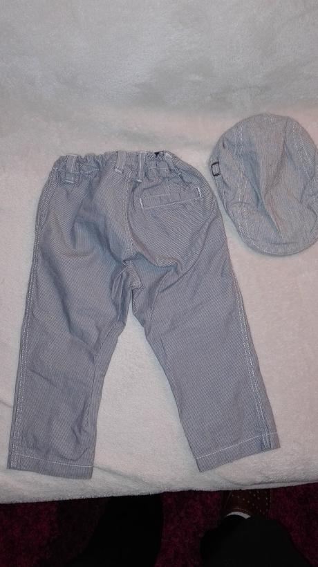 Nohavice s baretkou, h&m,74