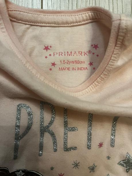 Trblietavy top s vilou, primark,92