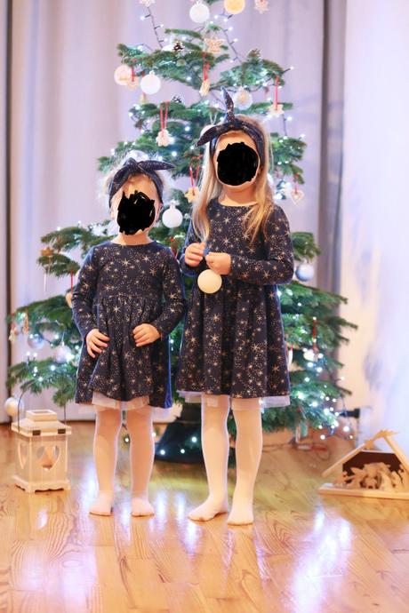 Vianočné šaty + čelenka aj pre sestričky 98 a 110, 98