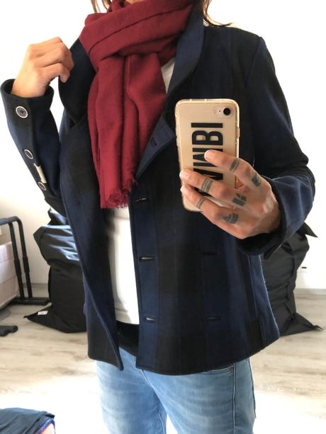 Dc krátky kábat tmavomodrý, m