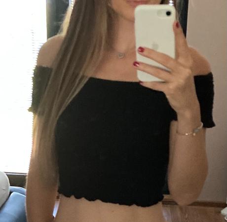 Čierny top, xs