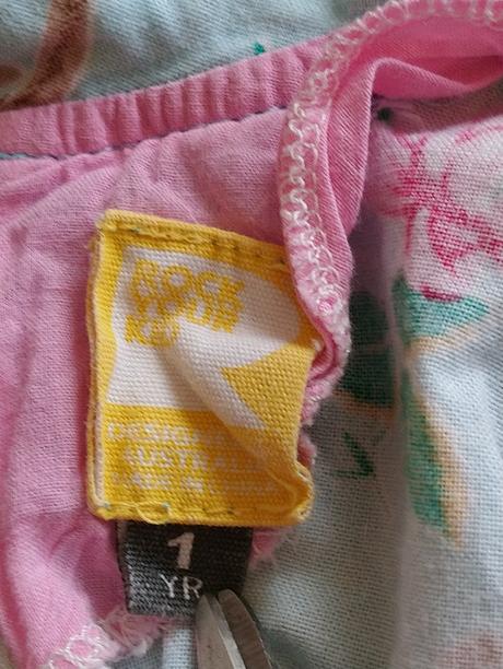 Modré šaty s kvetinovým vzorom, rock, 74-80 cm, 80