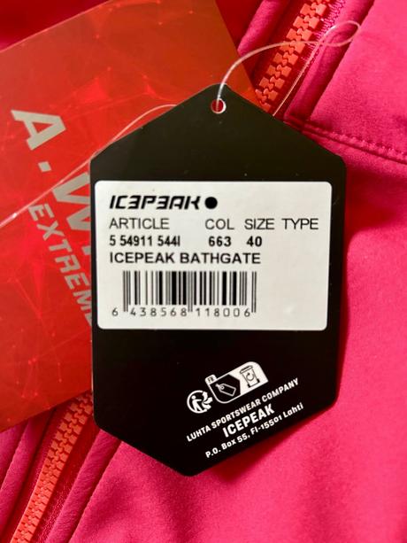 Softshelová nepremokavá bunda zn.icepeak č.40, l