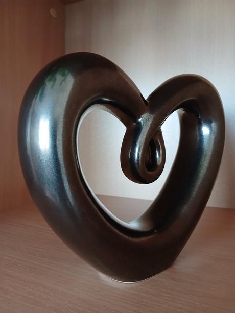 Keramické stojacie srdce 22 cm,