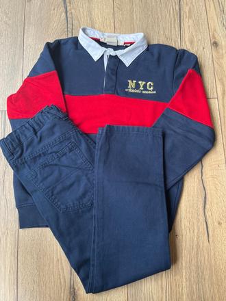 Nohavice + tričko, h&m,122