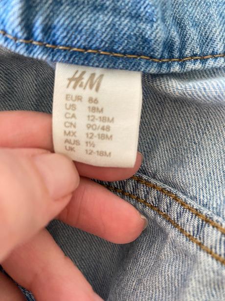 Riflová bunda, h&m,86