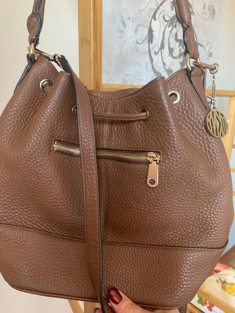 Kožená kabelka - vak dkny, dkny