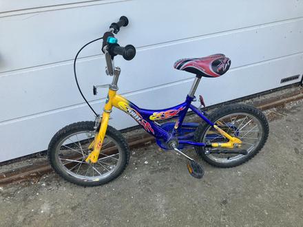 Predám detský modrožltý bicykel, 16