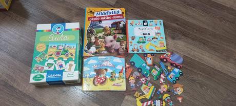 Magnetická kniha na stavbe, autá granna a detské,