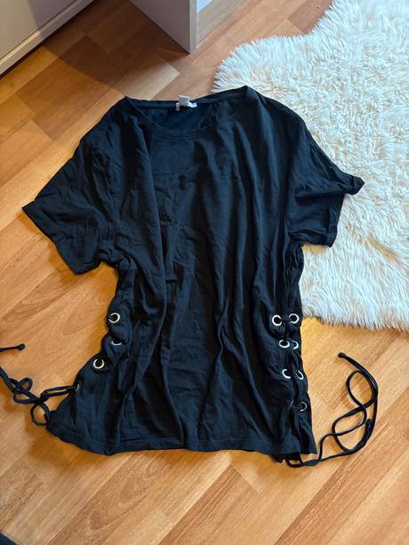 Amisu tričko šnurovanie naboku, amisu,xl