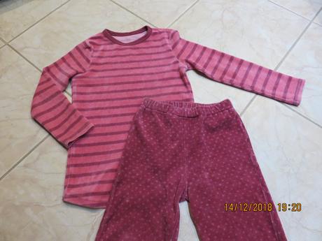 Velúrové pyžamo od tchibo, 116