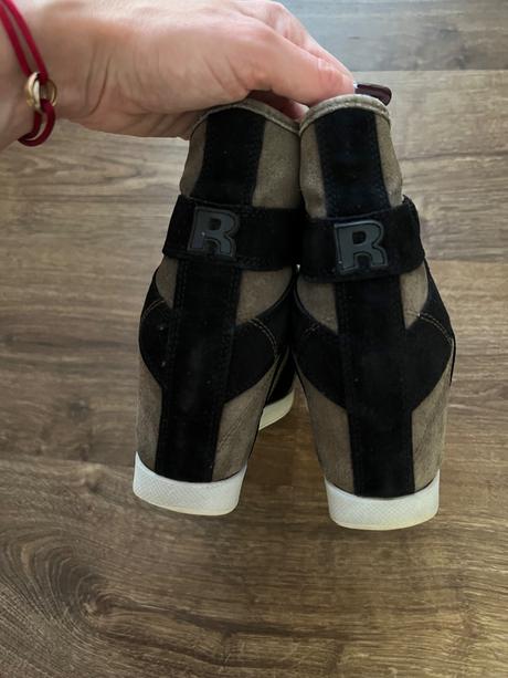 Rucoline kožené topánky so skrytou platformou, 40