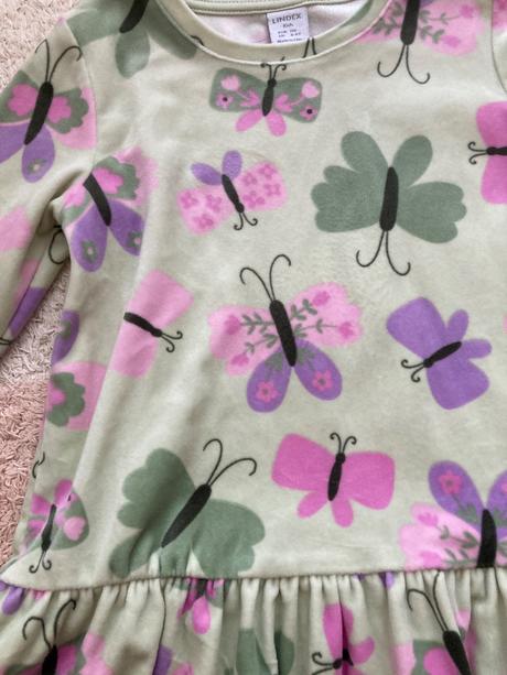 Velúrova tunika lindex motyle, lindex,104