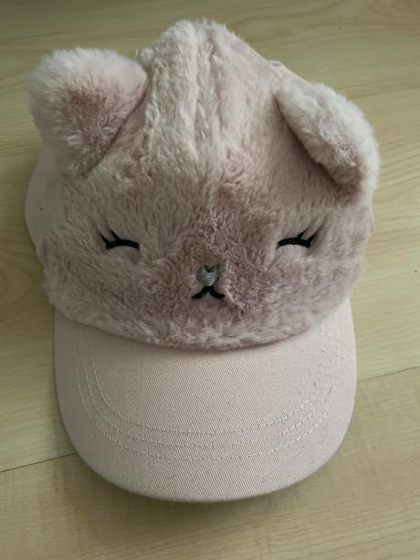 Šiltovka plyš+ušká 8-12 rokov, h&m,146