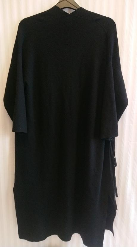 Dámsky čierny fleesový župan, massimo dutti, l/xl, xl