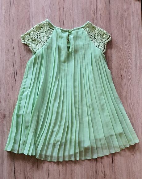 Krásne plisované šaty, h&m,110