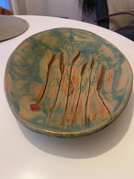 Keramický tanier - hand made,