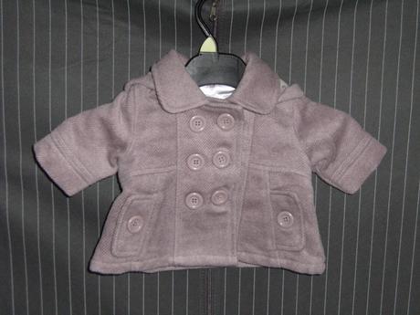 Kabatik futrovany pre novorodenca, nepouživany, baby,50