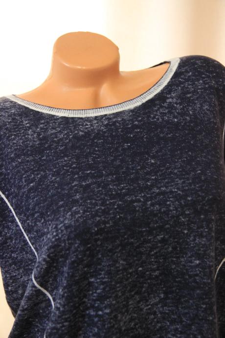 Bavlnený modrý sveter, esprit, esprit,m