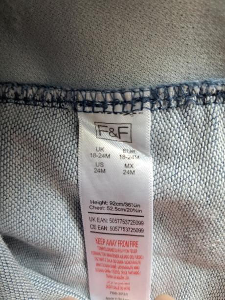 Riflové šaty na traky, f&f,92