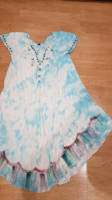 Bledo modré šaty v. 44, 44