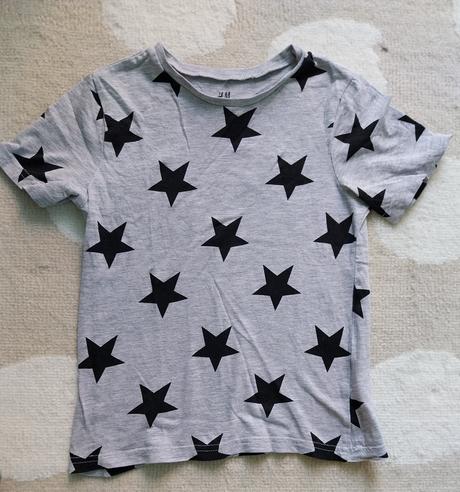 Tričko hviezdy, h&m,110